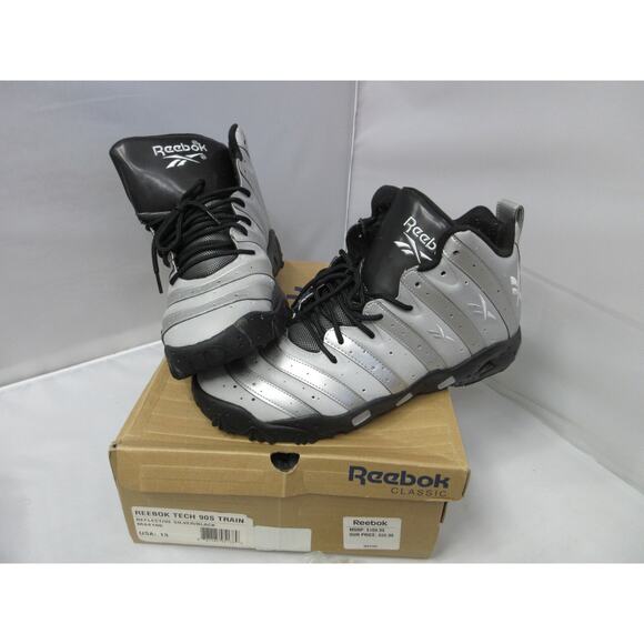 Reebok Frank Thomas Big Hurt Mens Size 13 M44186 Silver Trainers Tech 90’s 2014 - Picture 1 of 16